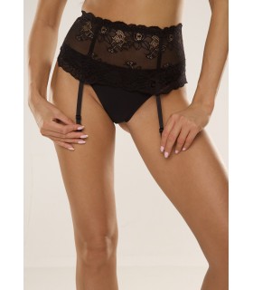 Pas do pończoch De Lafense 945 Czarny