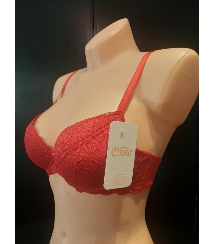 Biustonosz push up Elmar 360 Czerwony