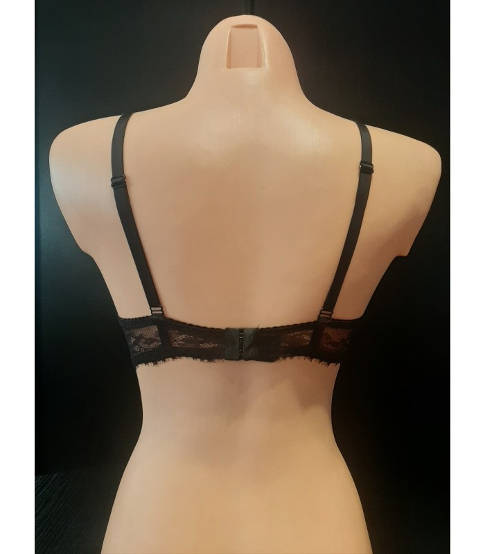 Biustonosz push up Elmar 63 Czarno-czerwony