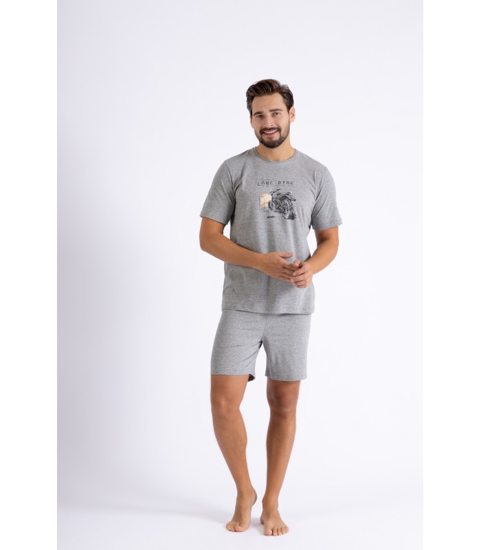 Piżama męska M-MAX 1462 Szary