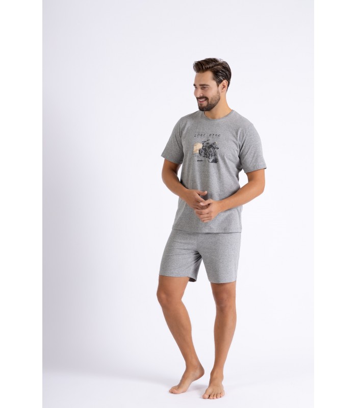Piżama męska M-MAX 1462 Szary