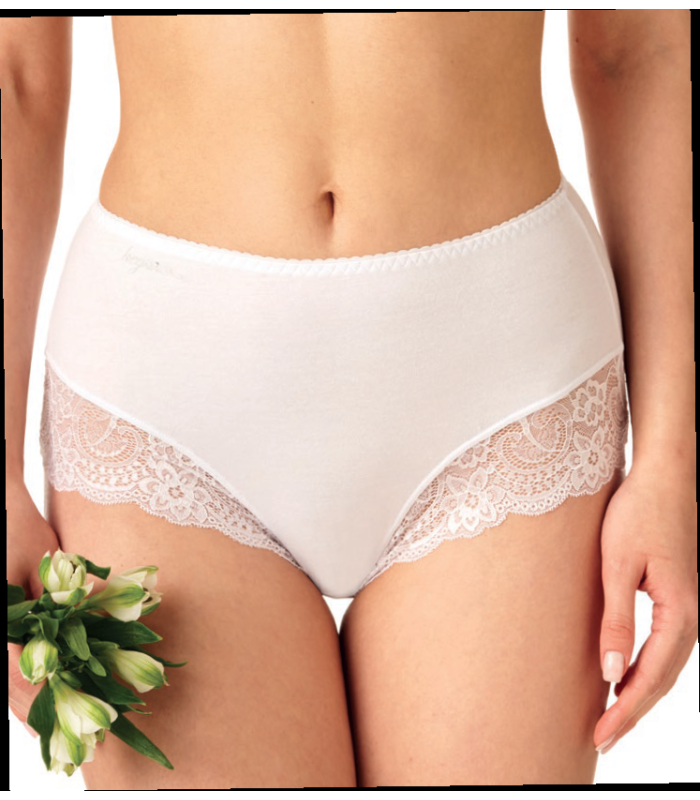 Figi maxi 2-pack KEY LPF 111 Białe