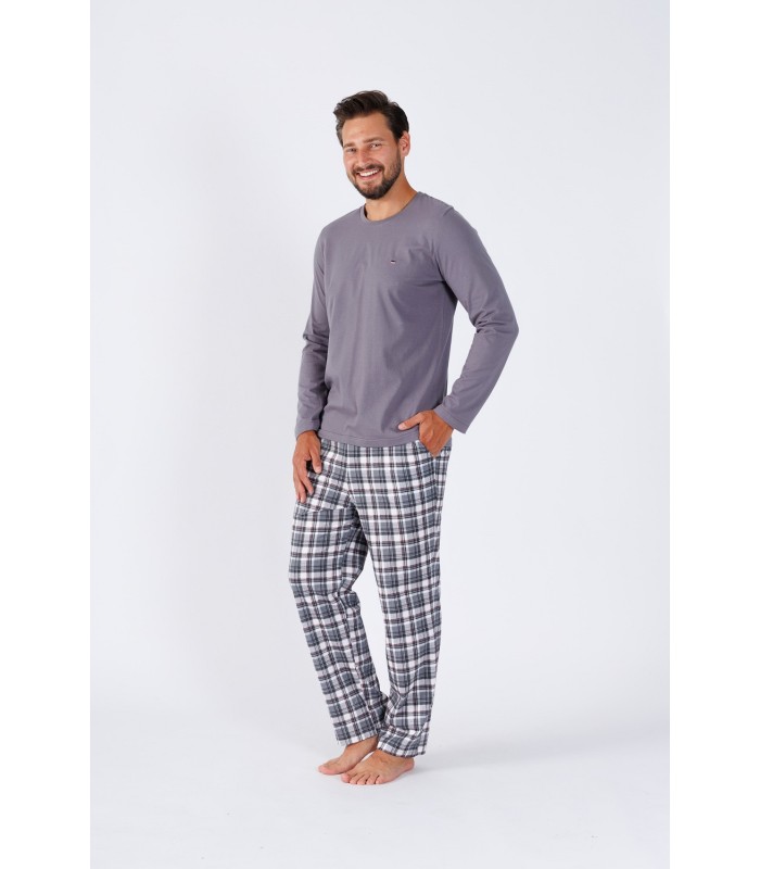 Piżama męska M-MAX 1474 Szary