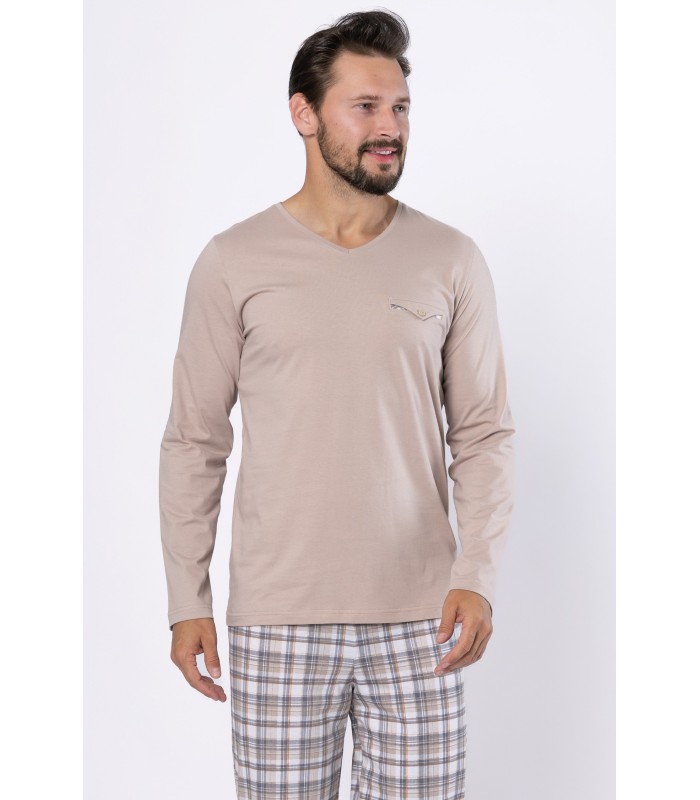 Piżama męska M-MAX 1694 Beż