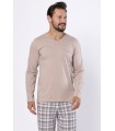 Piżama męska M-MAX 1694 Beż