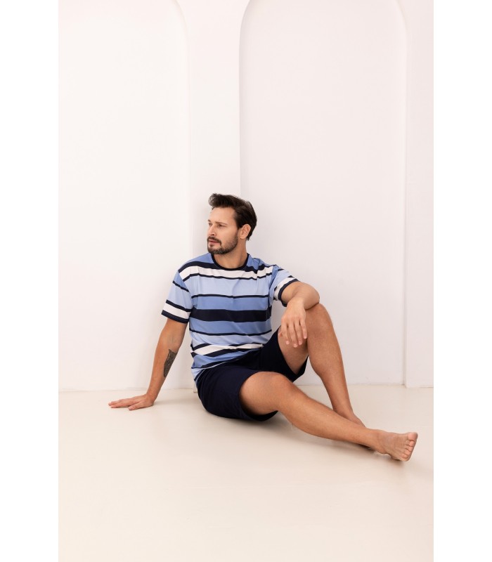 Piżama męska Regina 501 Niebieska