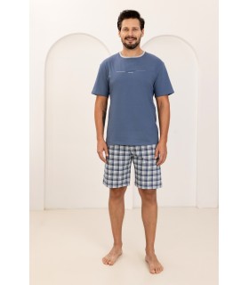 Piżama męska Regina 502 A Niebieska