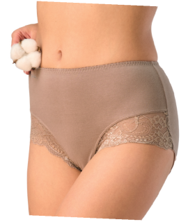 Figi maxi 2-pack KEY LPF 111 Brąz